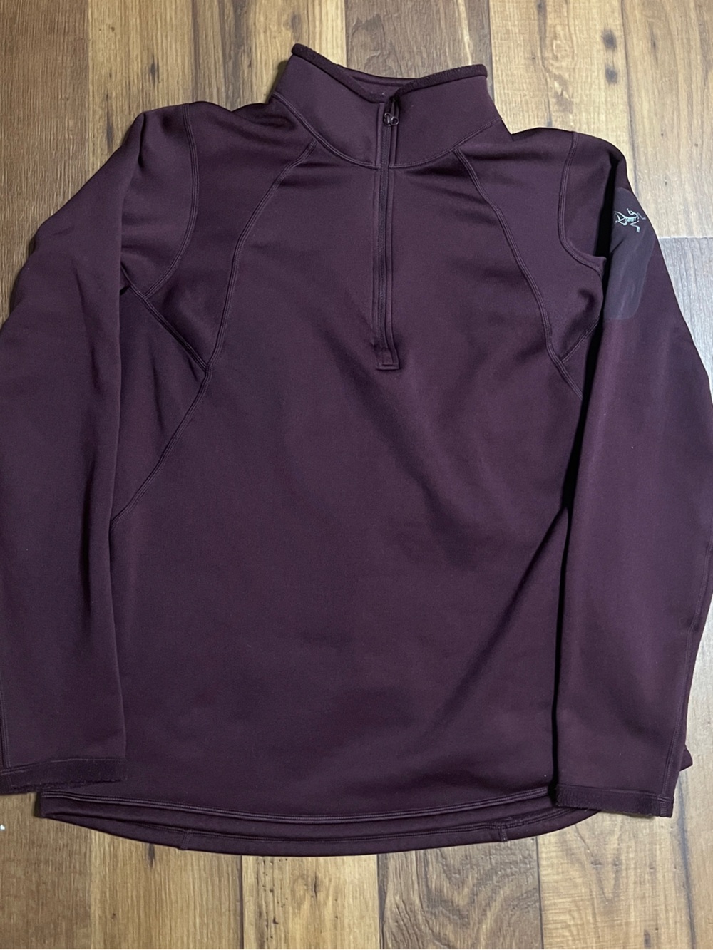 Arcteryx Rho AR Jacket Womens XL Fleece Base Layer Burgundy Gorpcore Outdoor